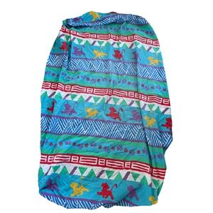 Vintage Disney The Lion King Dundee Crib Toddler Fully Fitted Sheet 1990s